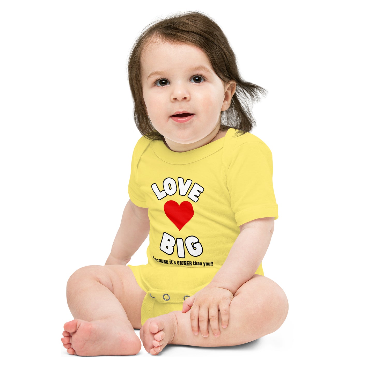 Baby Short Sleeve One Piece-LOVE BIG