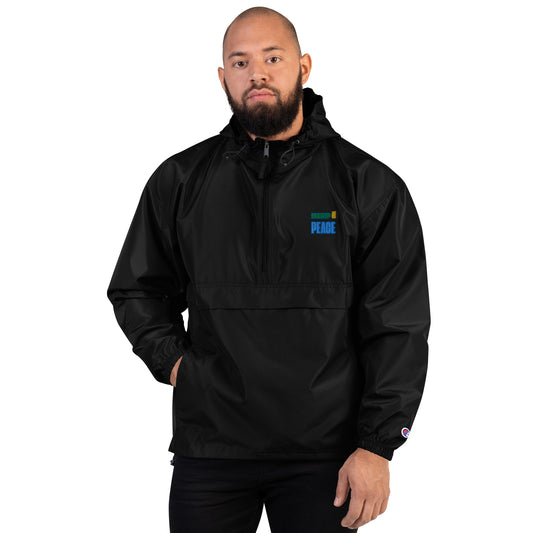 Embroidered Champion Packable Jacket-KEEP YOUR PEACE