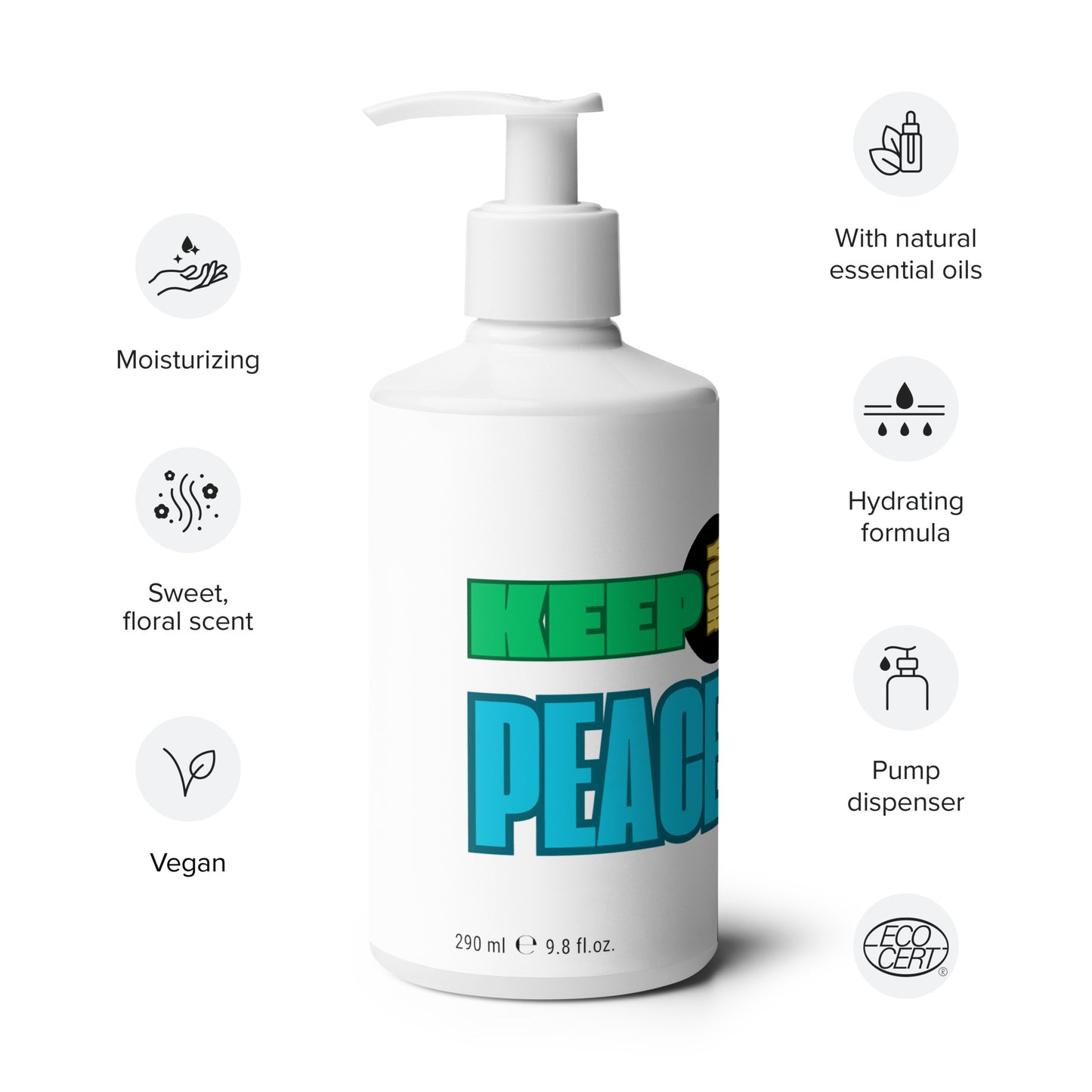 Floral hand & body lotion-KEEP YOUR PEACE