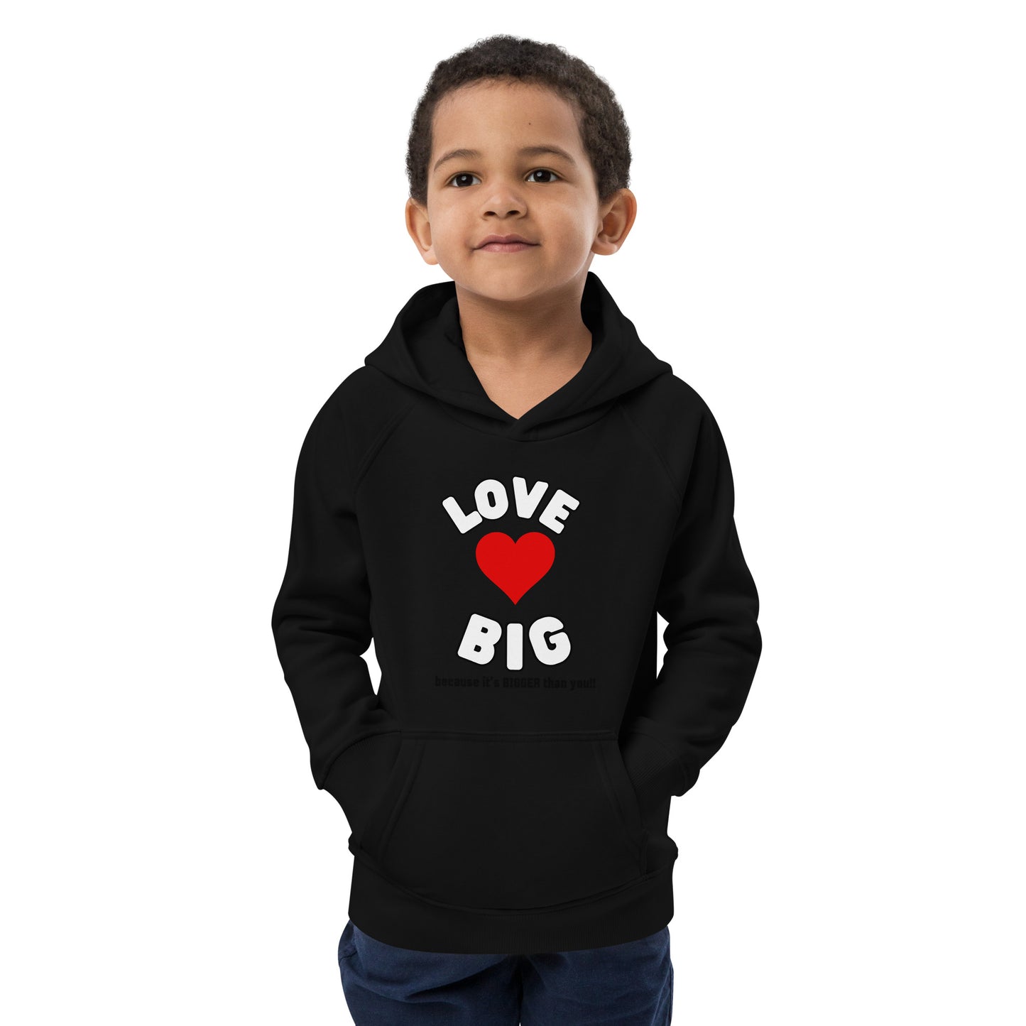 Kids Eco Hoodie-LOVE BIG