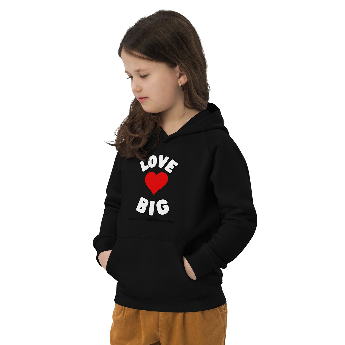 Kids Eco Hoodie-LOVE BIG