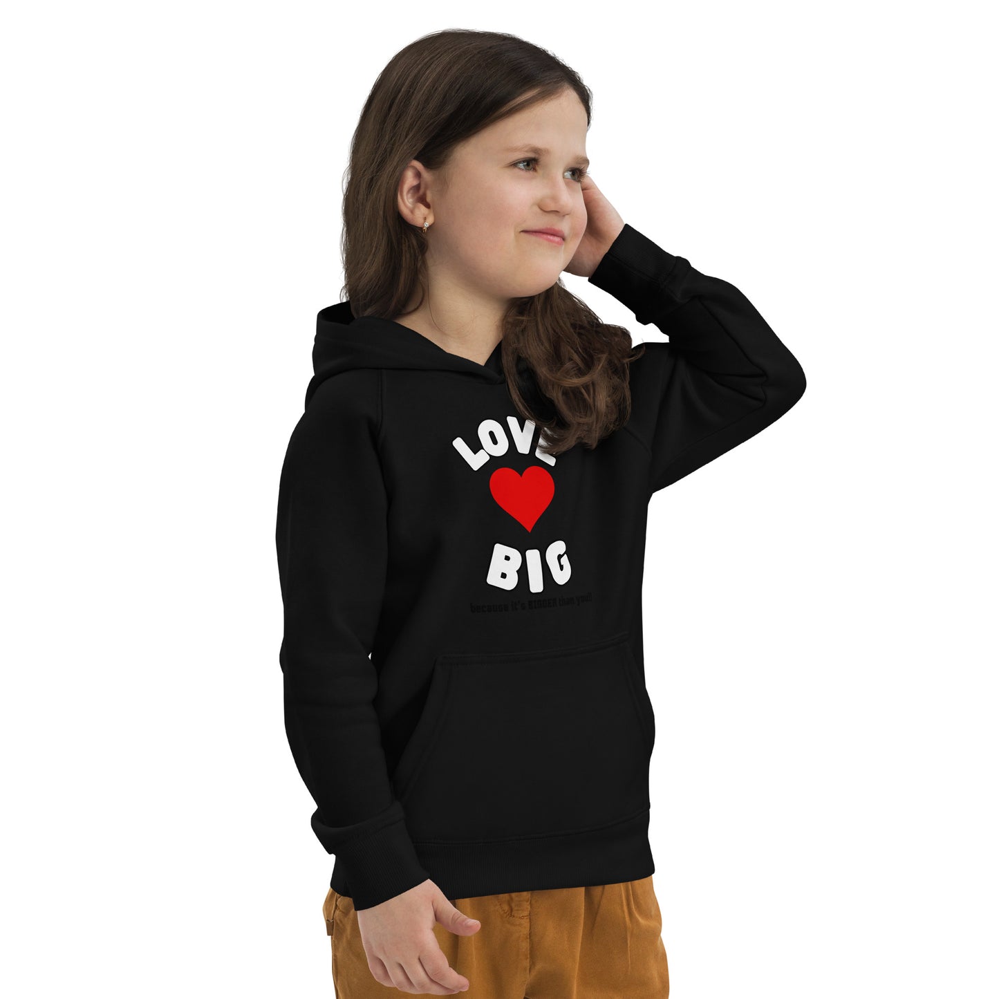 Kids Eco Hoodie-LOVE BIG