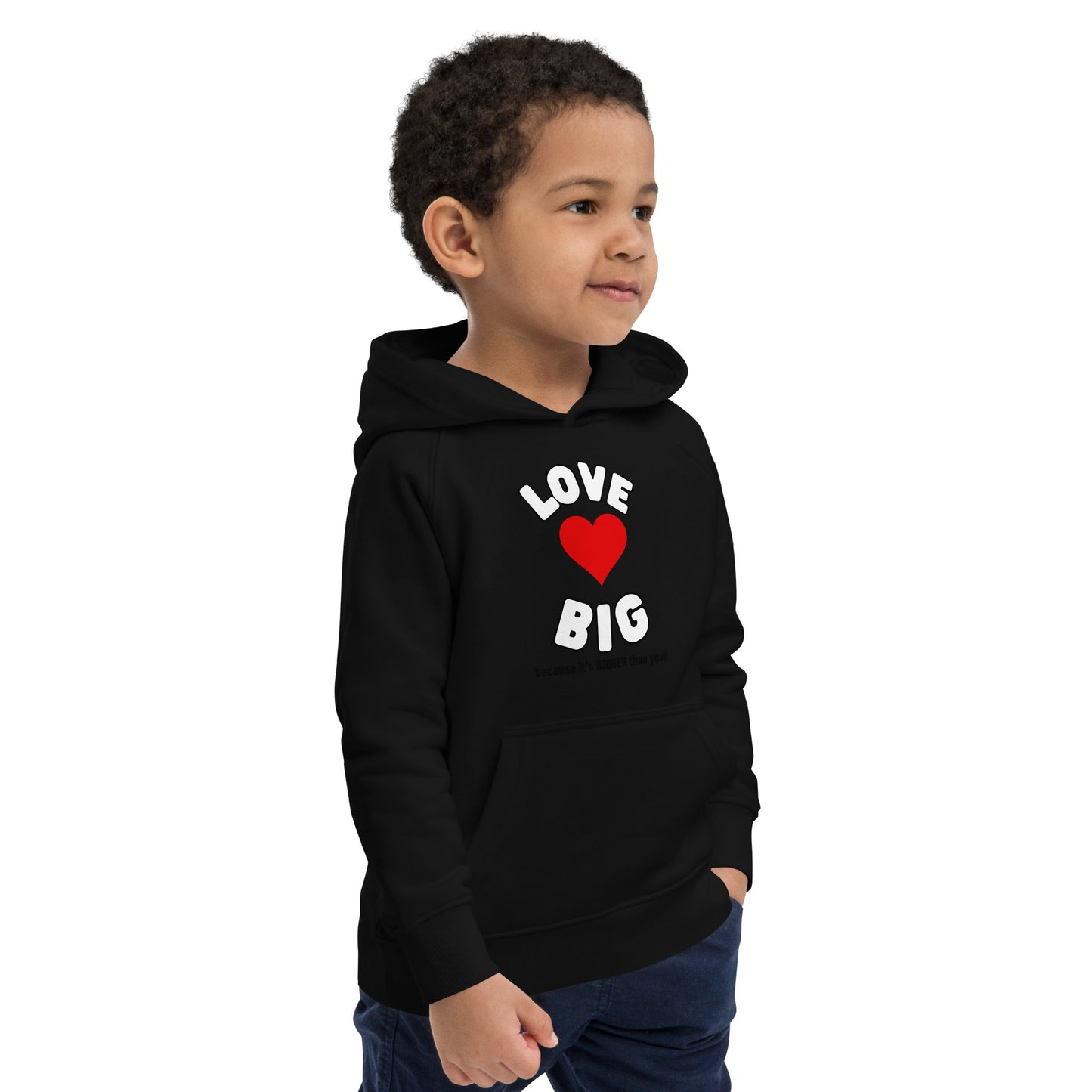 Kids Eco Hoodie-LOVE BIG