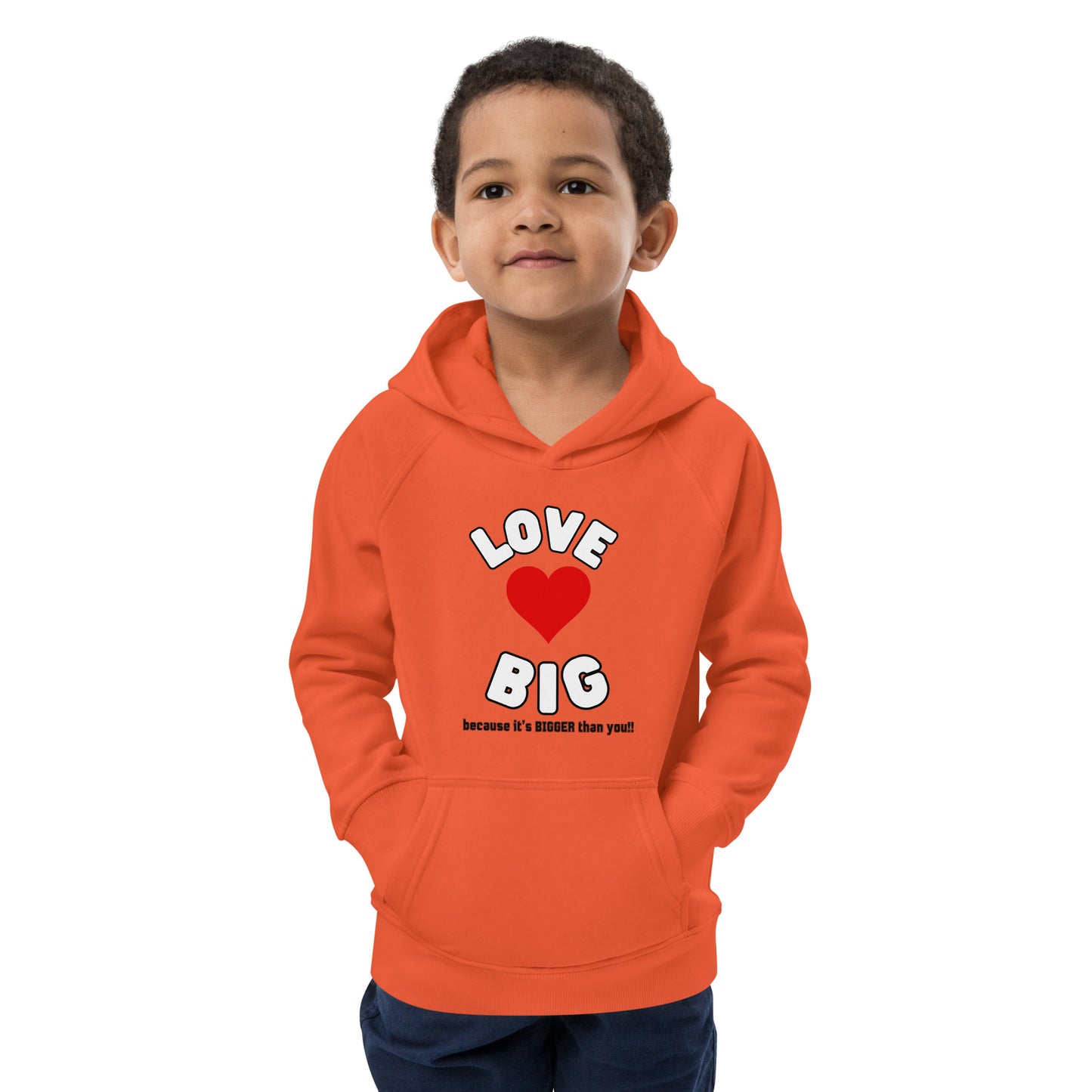 Kids Eco Hoodie-LOVE BIG