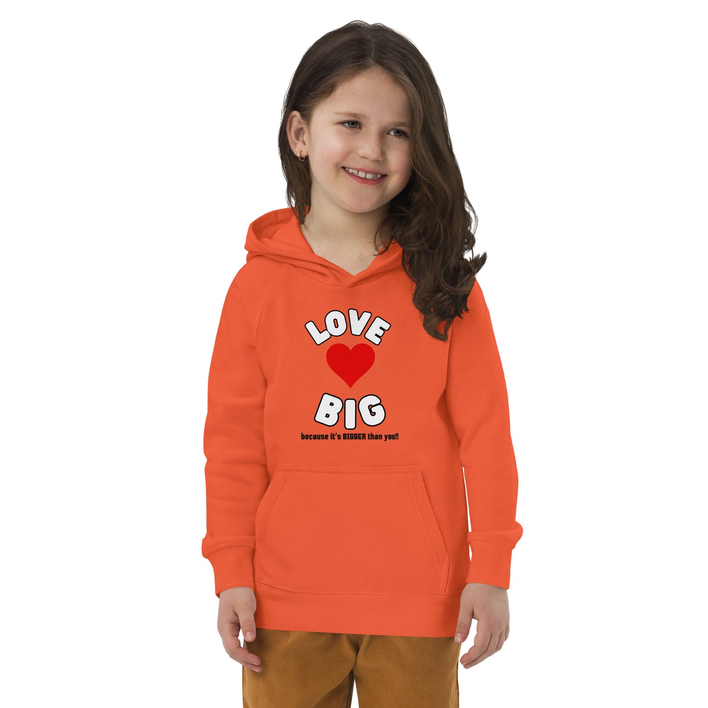 Kids Eco Hoodie-LOVE BIG