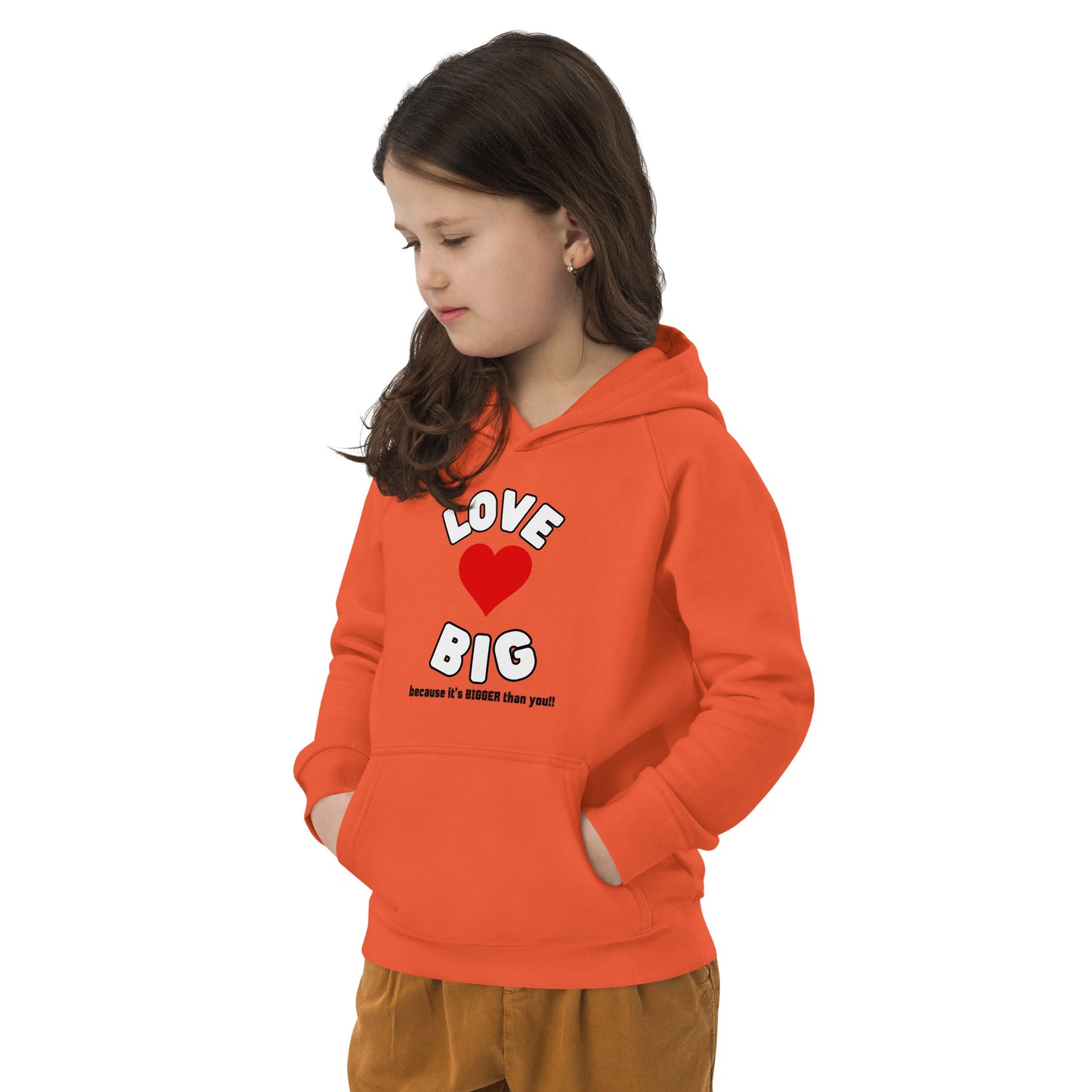 Kids Eco Hoodie-LOVE BIG