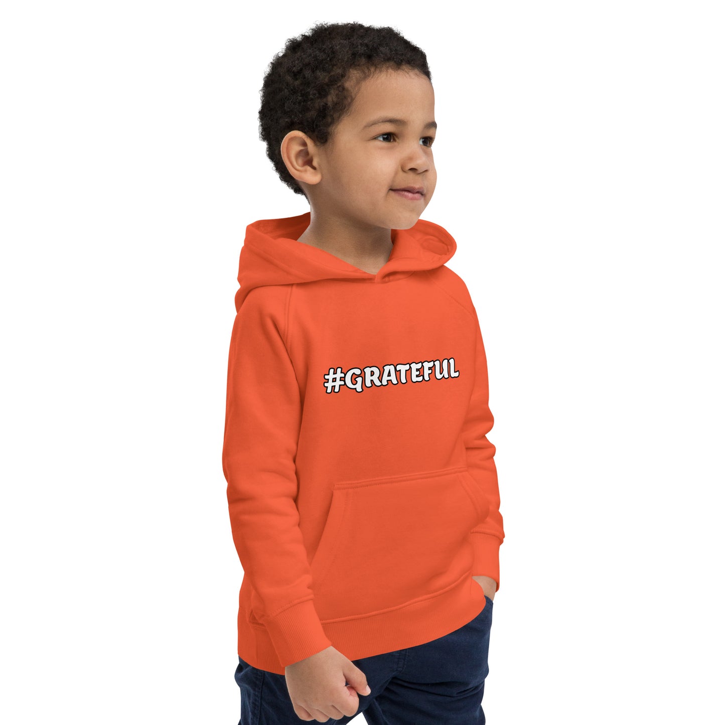 Kids Eco Hoodie-#GRATEFUL