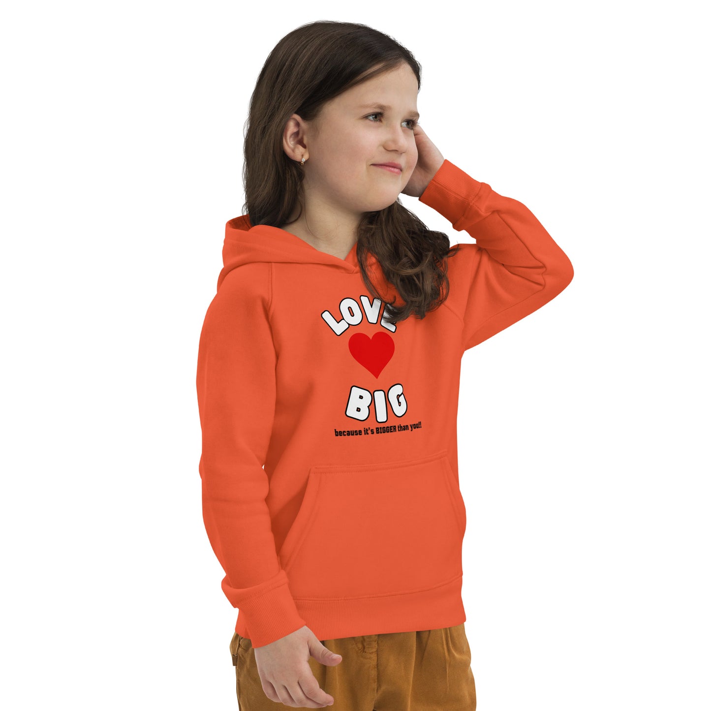 Kids Eco Hoodie-LOVE BIG