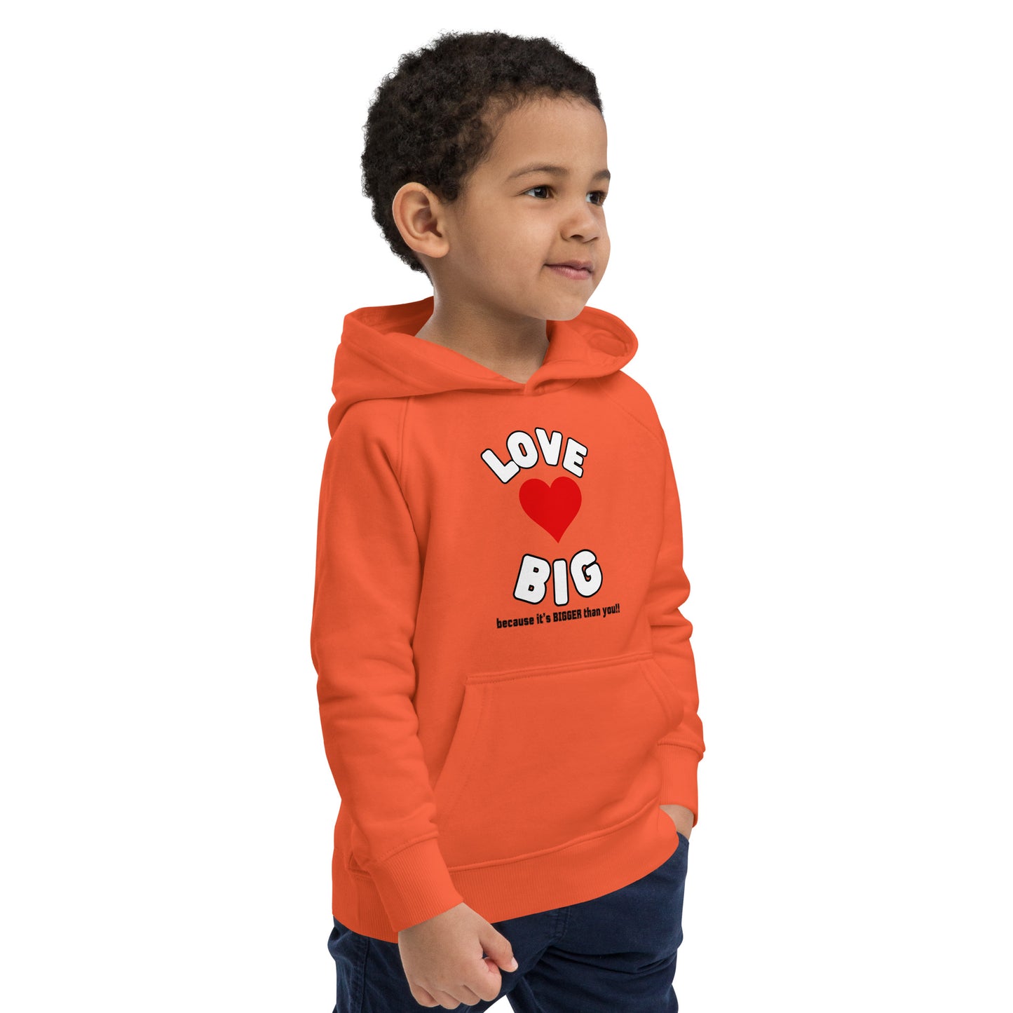 Kids Eco Hoodie-LOVE BIG