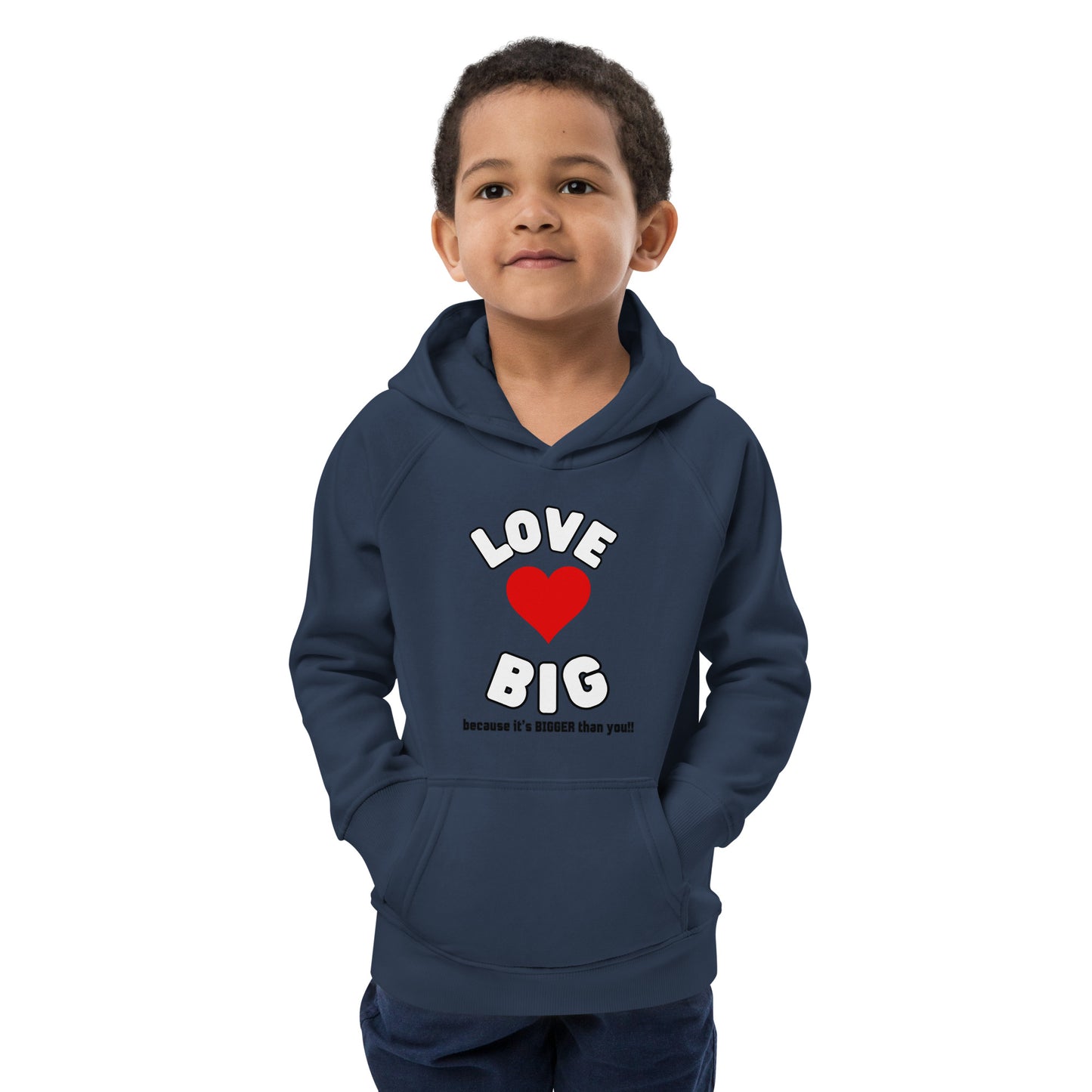 Kids Eco Hoodie-LOVE BIG