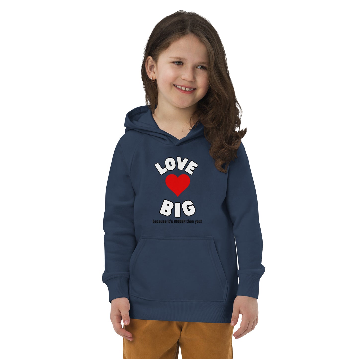 Kids Eco Hoodie-LOVE BIG