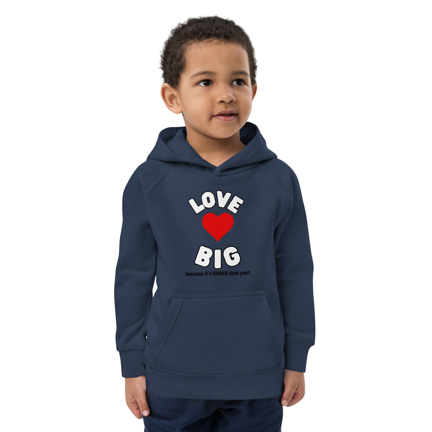 Kids Eco Hoodie-LOVE BIG