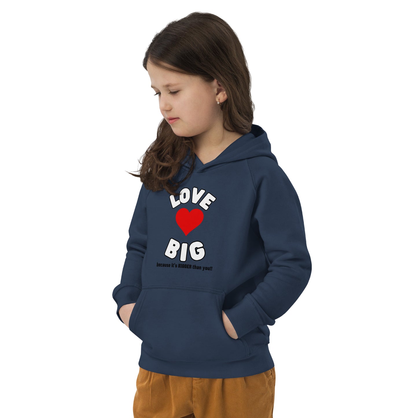 Kids Eco Hoodie-LOVE BIG