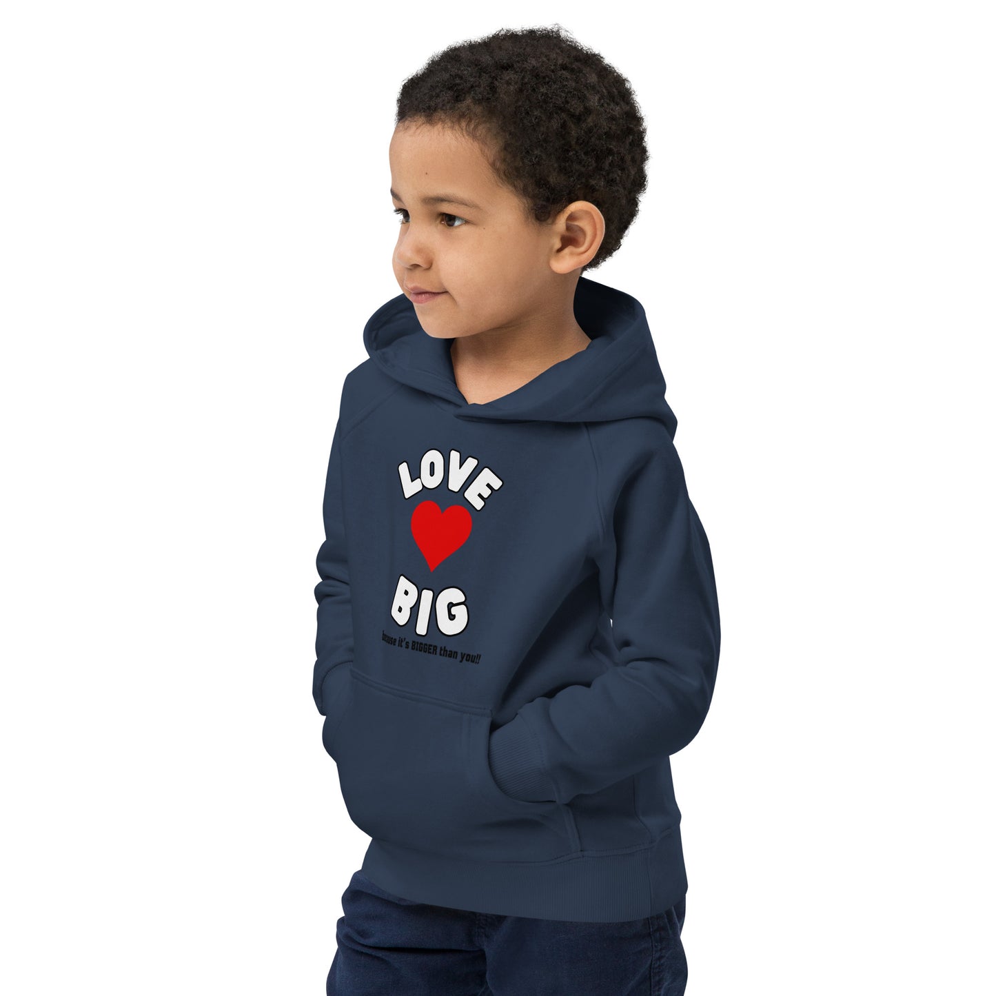 Kids Eco Hoodie-LOVE BIG