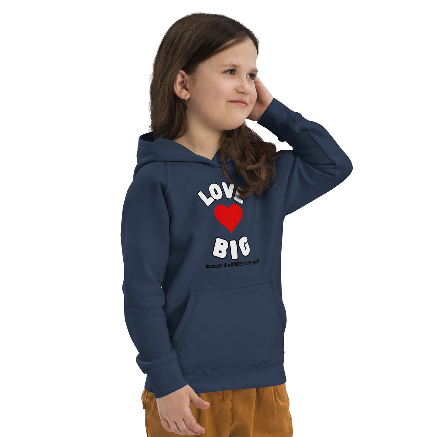 Kids Eco Hoodie-LOVE BIG