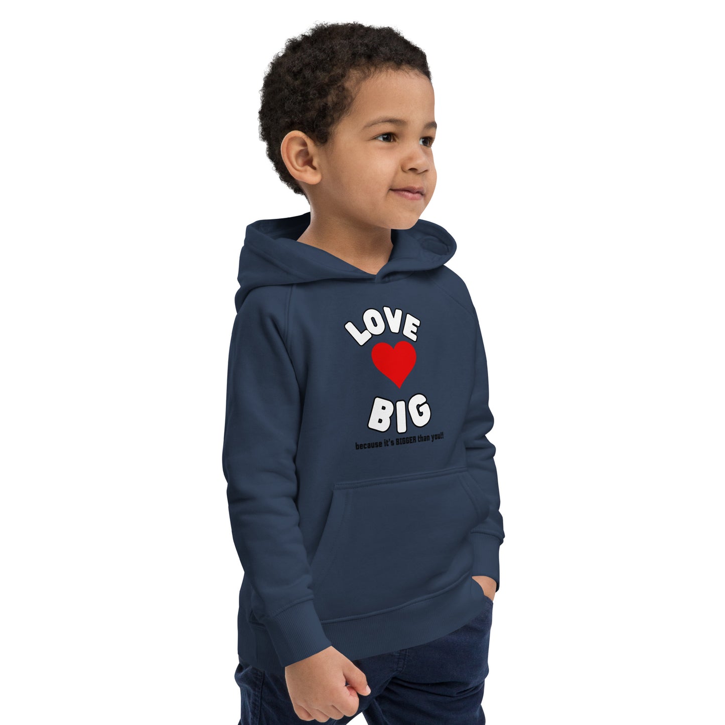 Kids Eco Hoodie-LOVE BIG