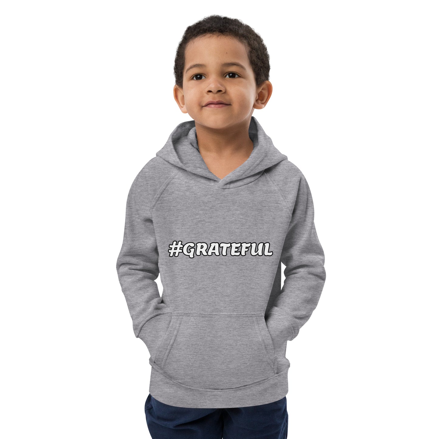 Kids Eco Hoodie-#GRATEFUL