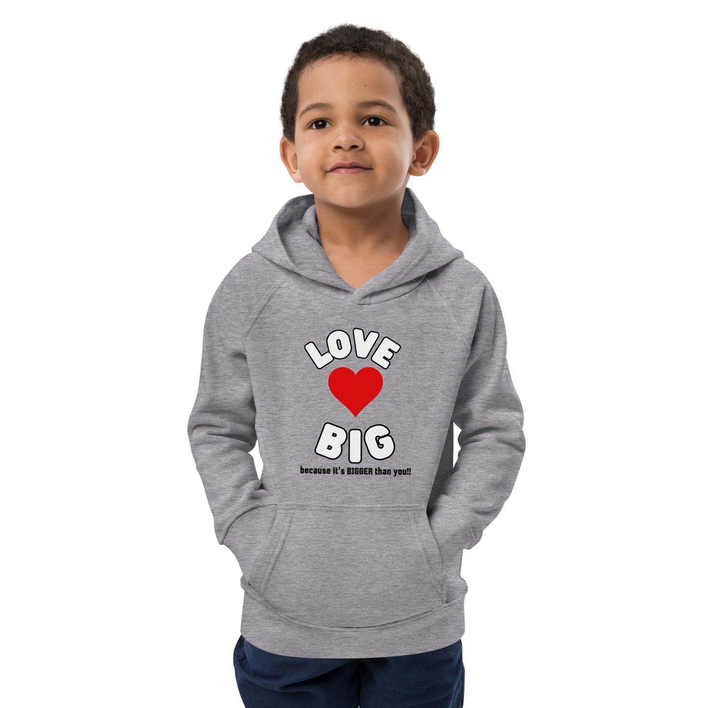 Kids Eco Hoodie-LOVE BIG