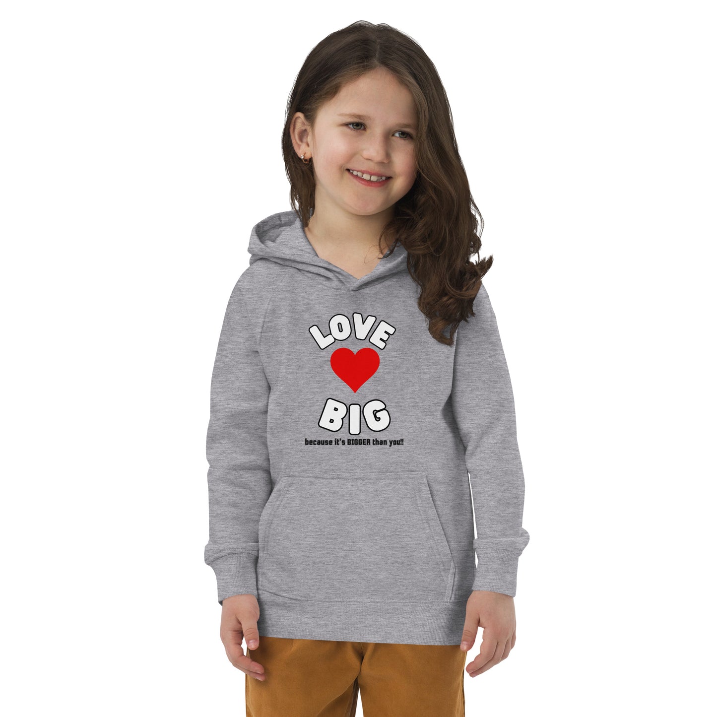 Kids Eco Hoodie-LOVE BIG