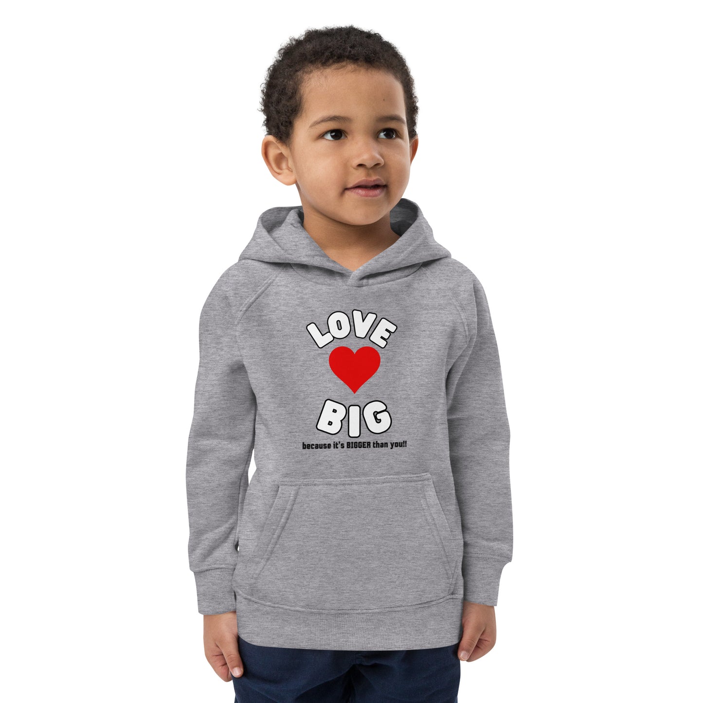 Kids Eco Hoodie-LOVE BIG