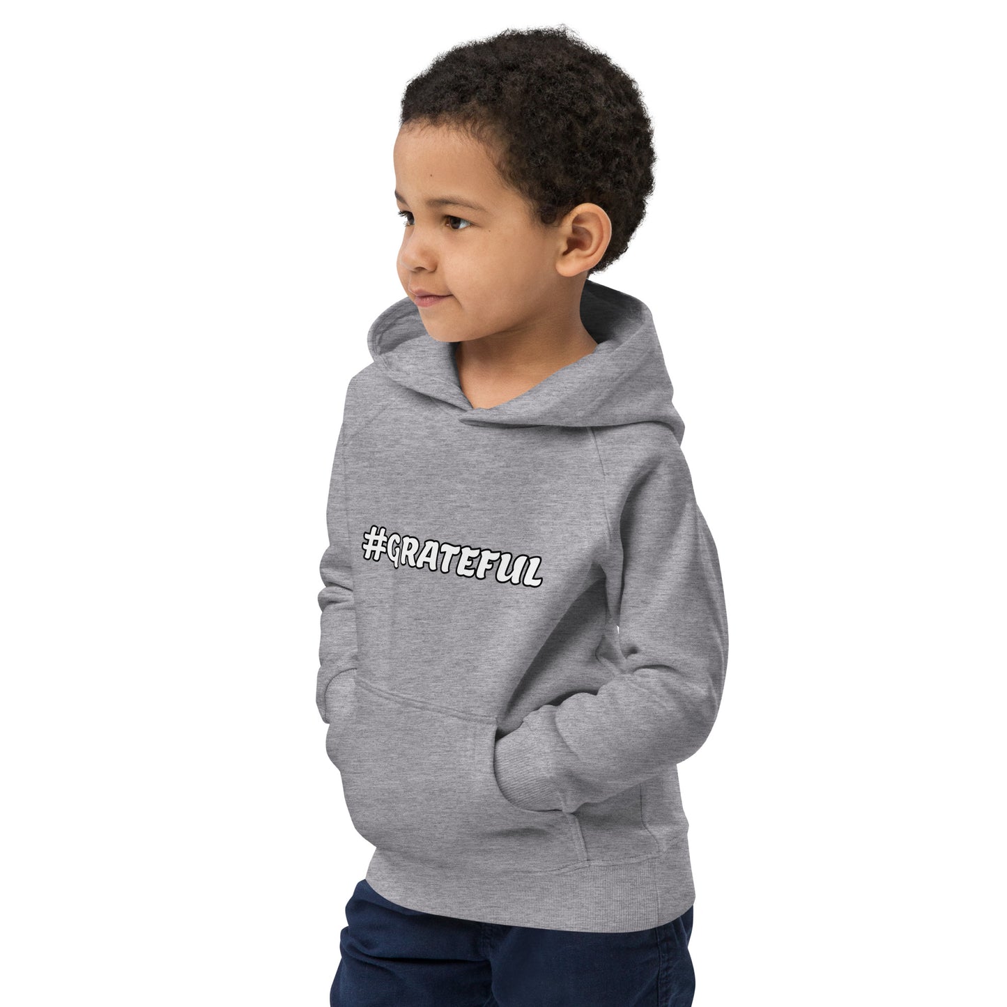 Kids Eco Hoodie-#GRATEFUL