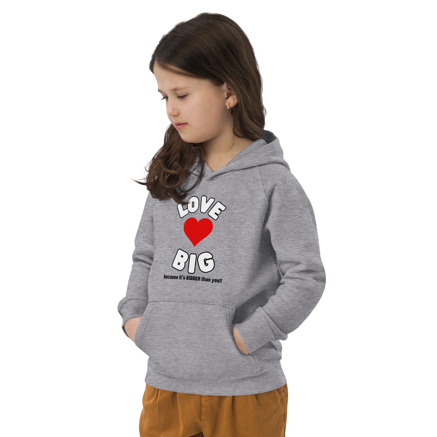 Kids Eco Hoodie-LOVE BIG