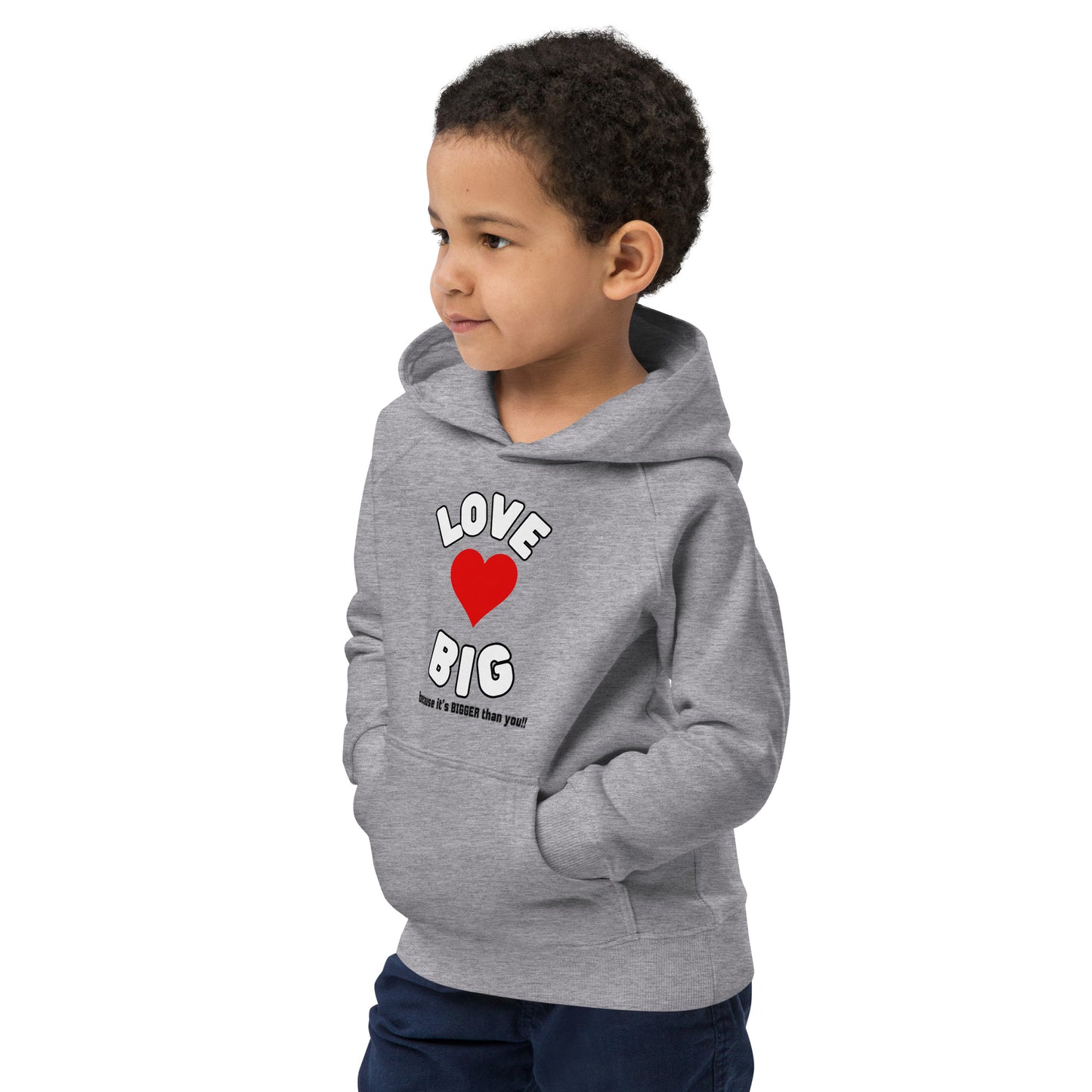 Kids Eco Hoodie-LOVE BIG