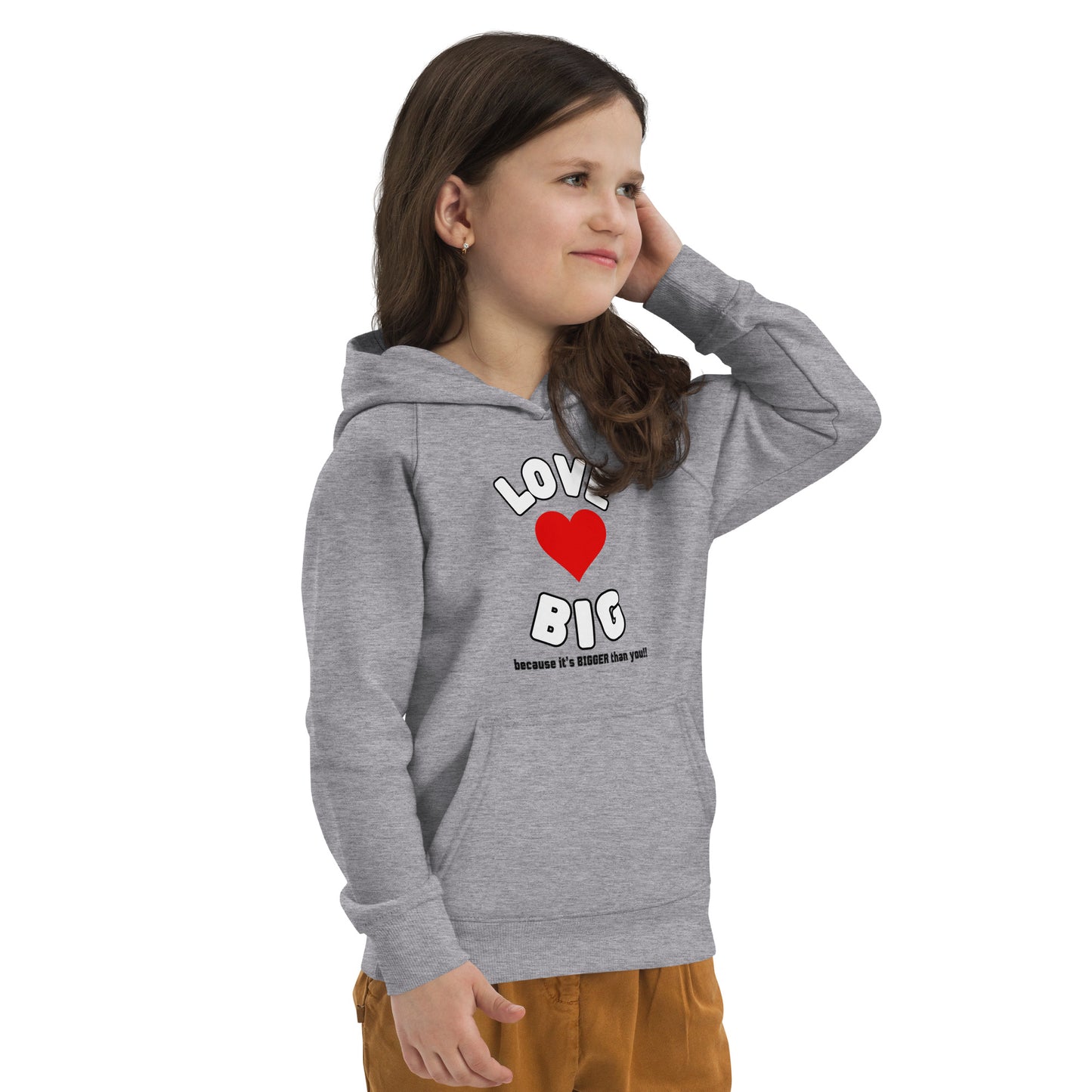 Kids Eco Hoodie-LOVE BIG