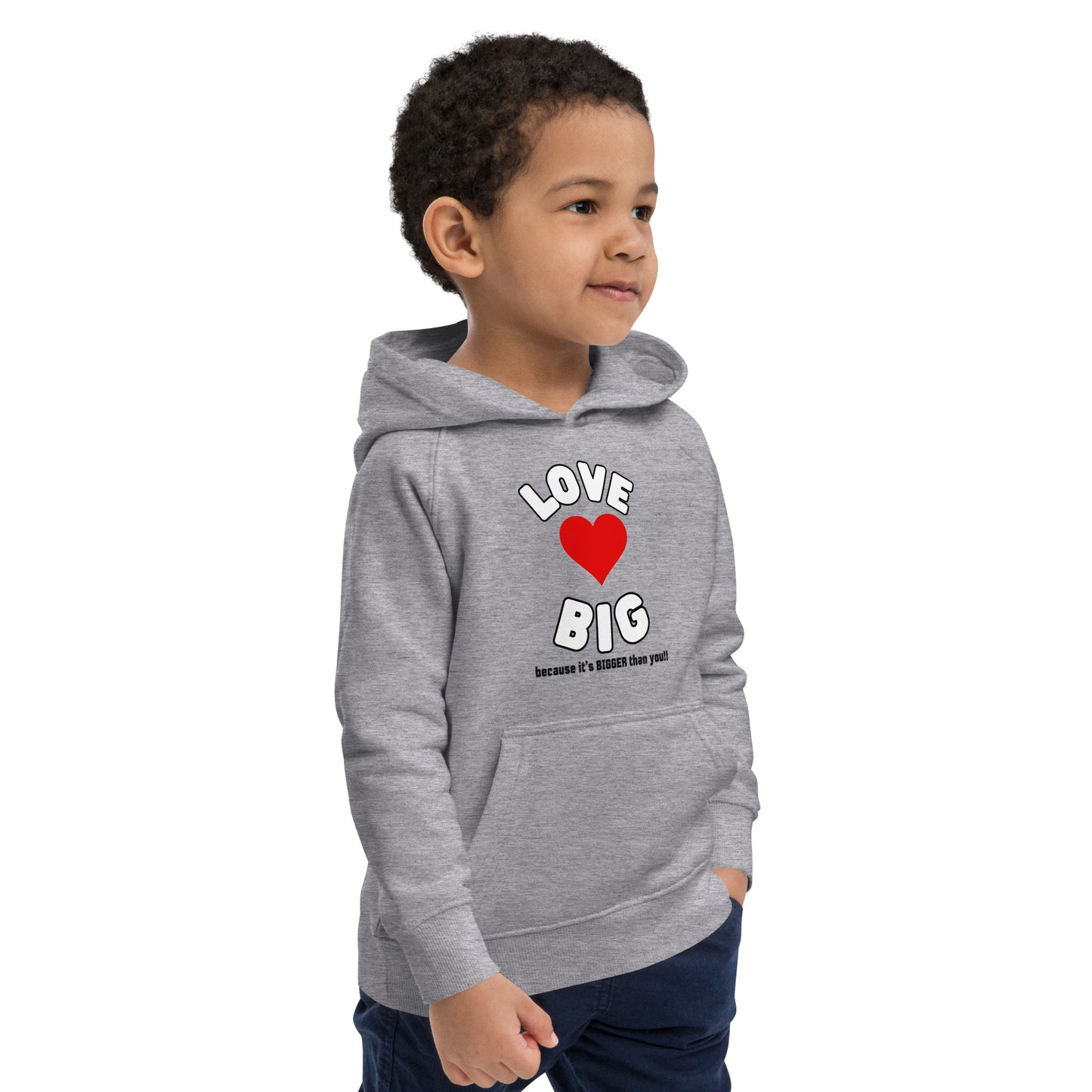 Kids Eco Hoodie-LOVE BIG