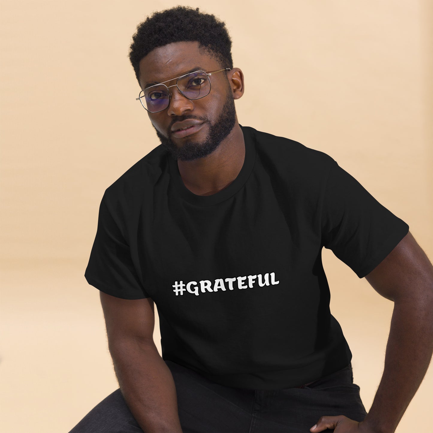 Men's Classic Tee-#GRATEFUL