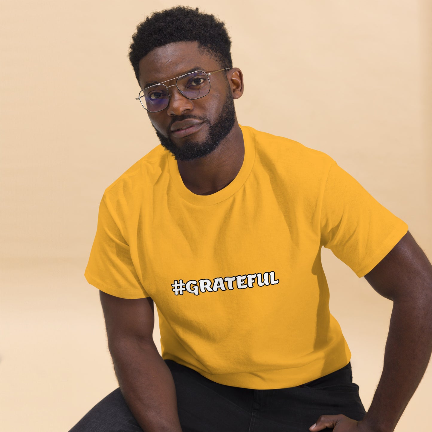 Men's Classic Tee-#GRATEFUL