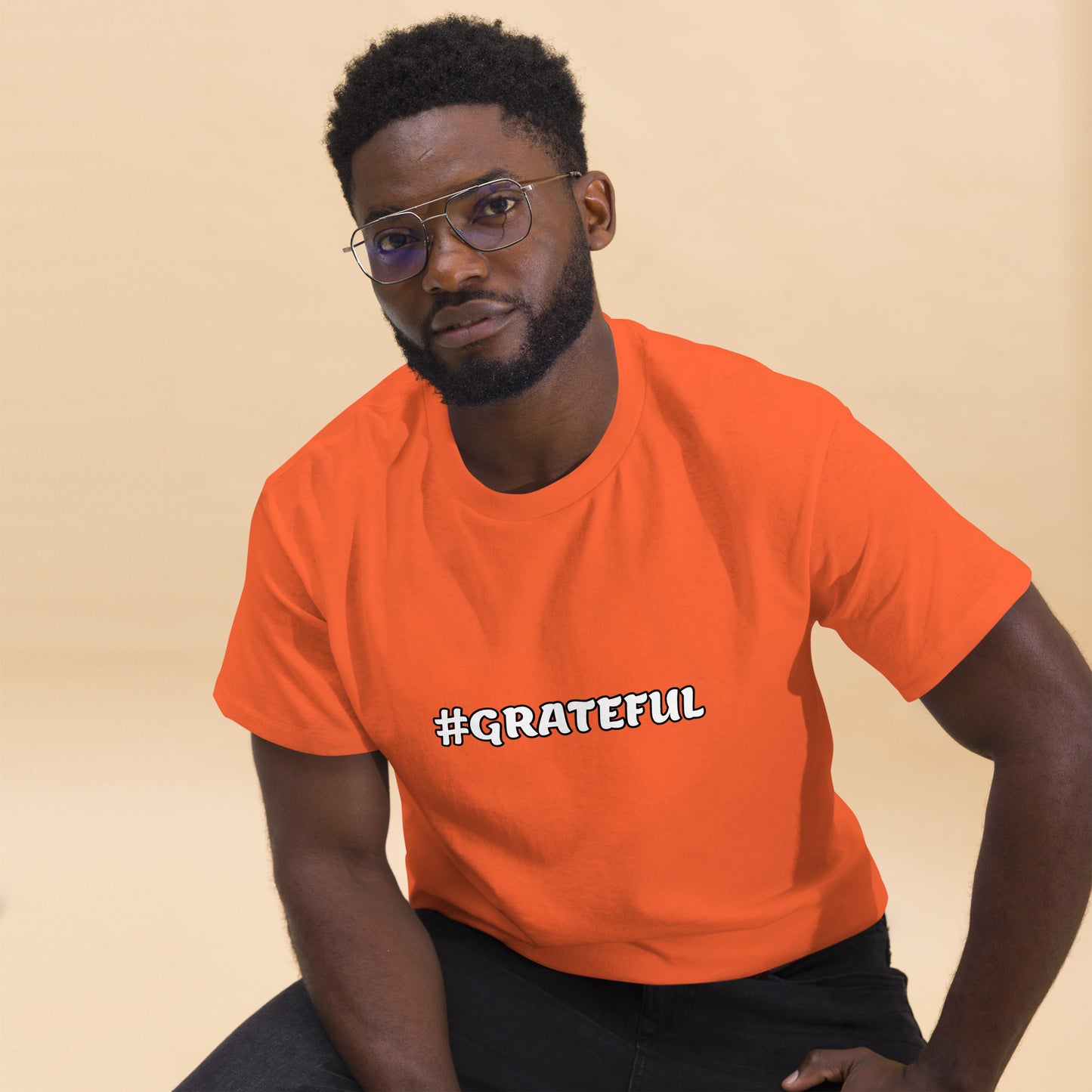 Men's Classic Tee-#GRATEFUL