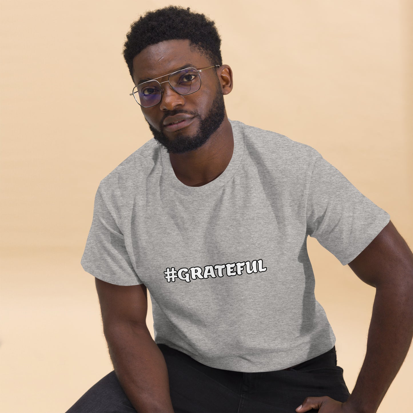 Men's Classic Tee-#GRATEFUL