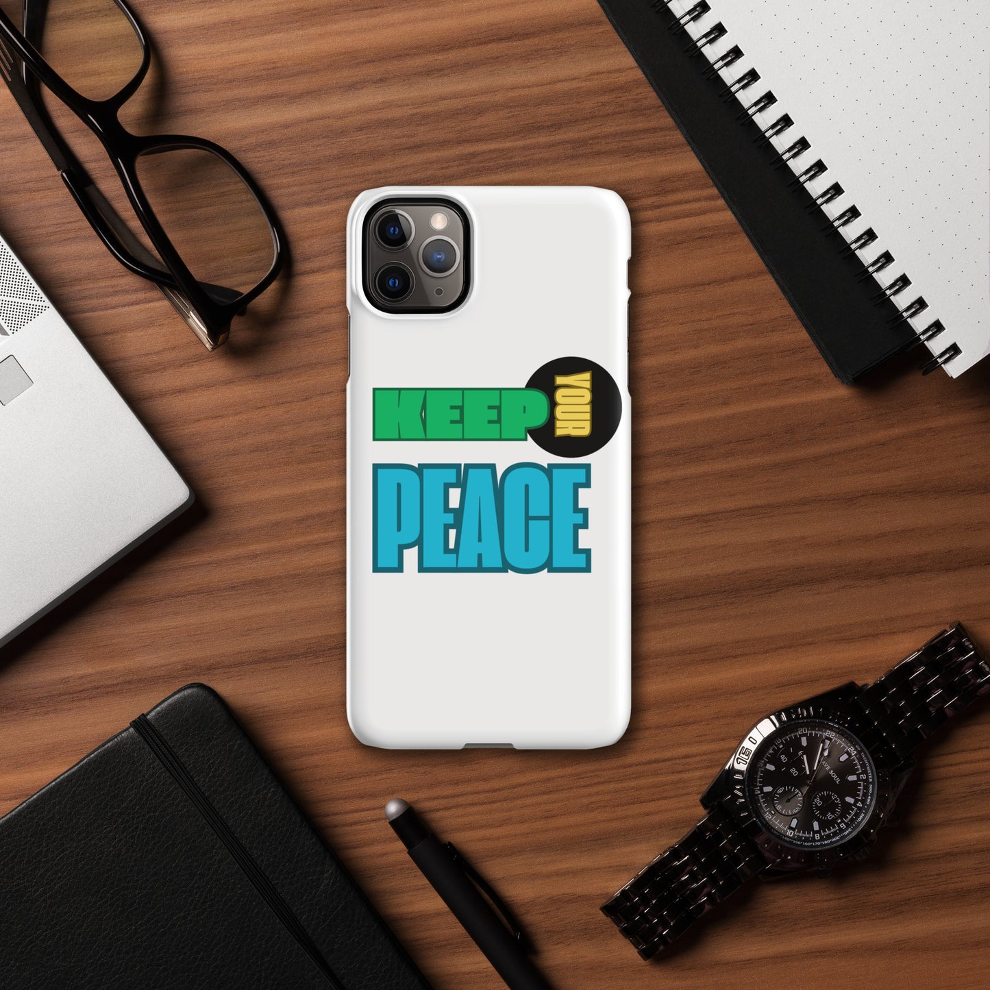 Snap case for iPhone®-KEEP YOUR PEACE