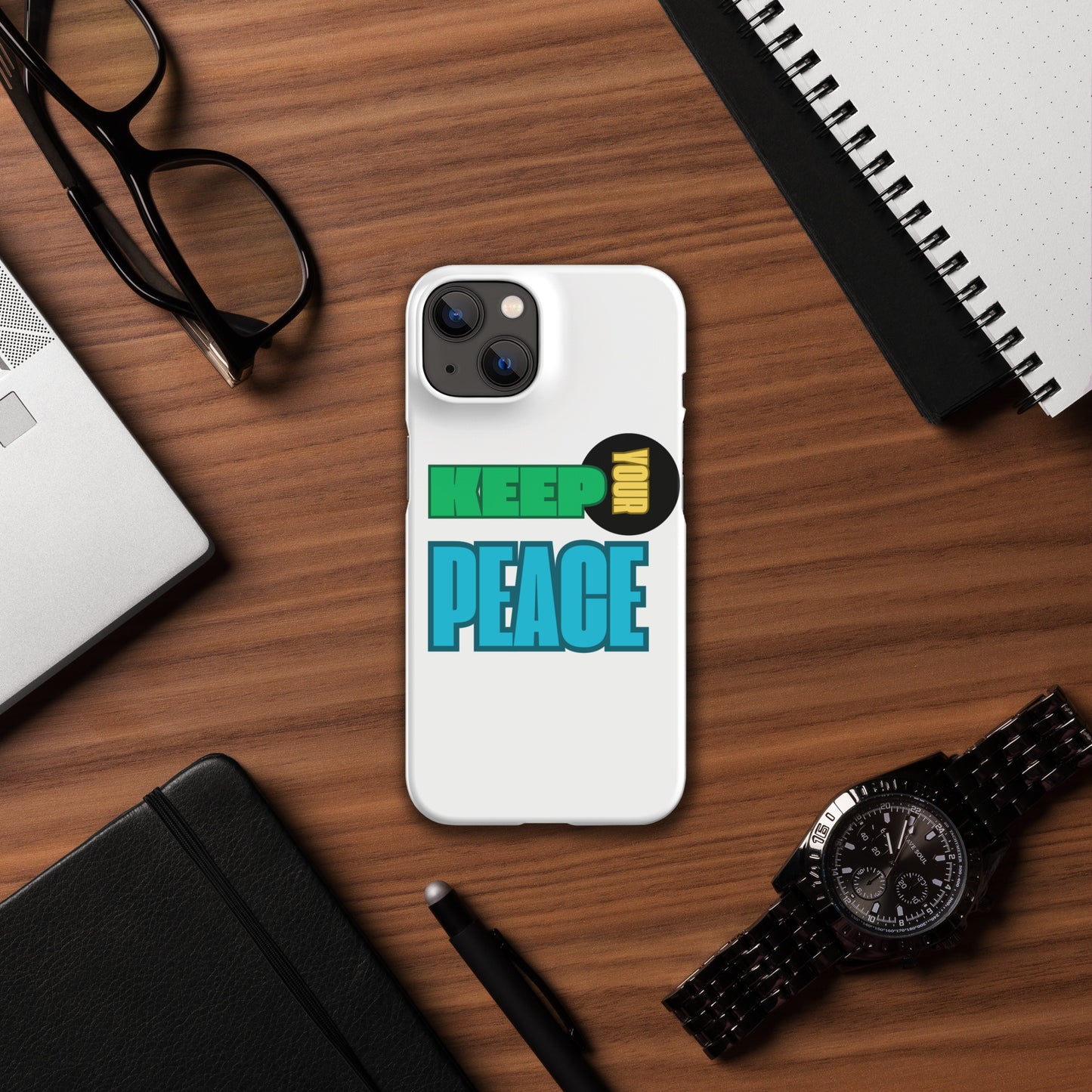 Snap case for iPhone®-KEEP YOUR PEACE