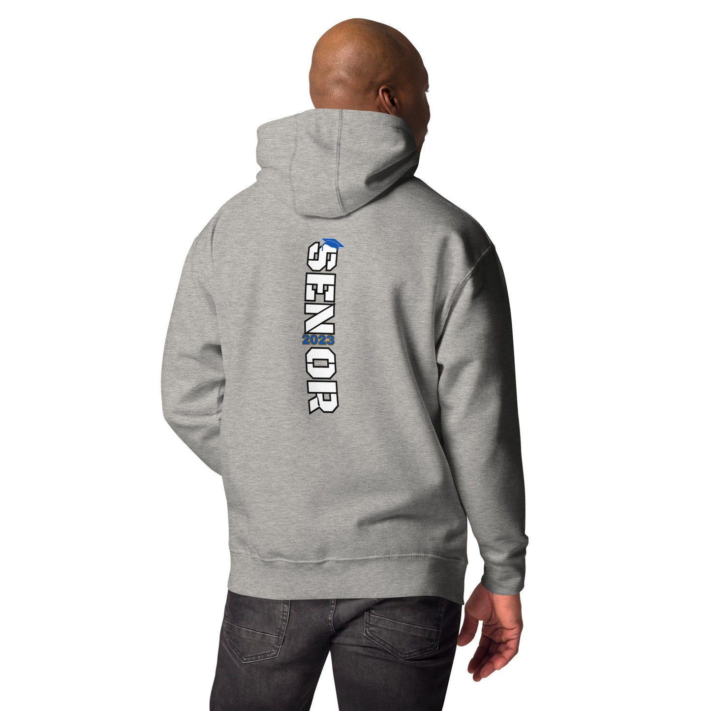 Unisex Hoodie2023 BLUE Front and BACK