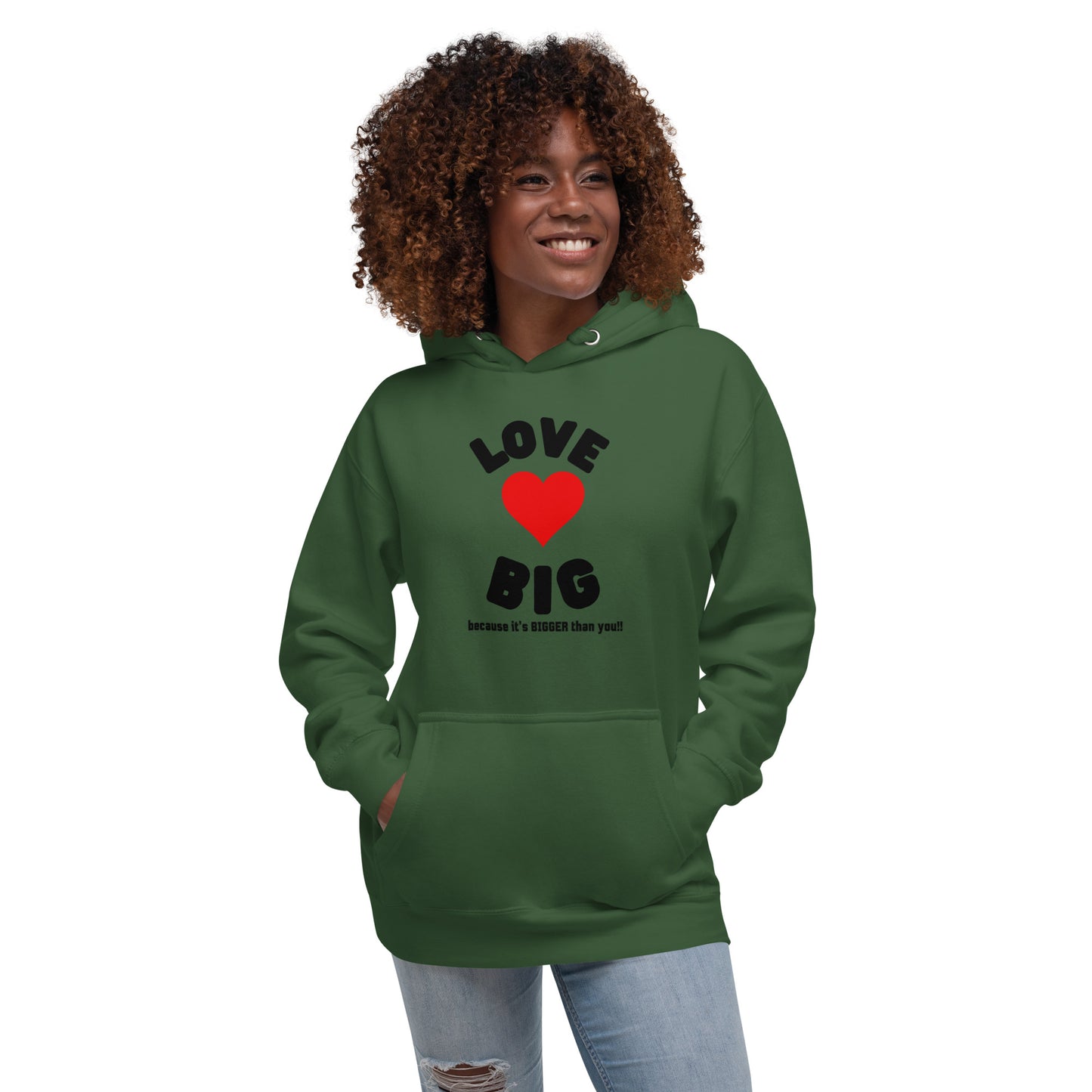 Unisex Hoodie-LOVE BIG