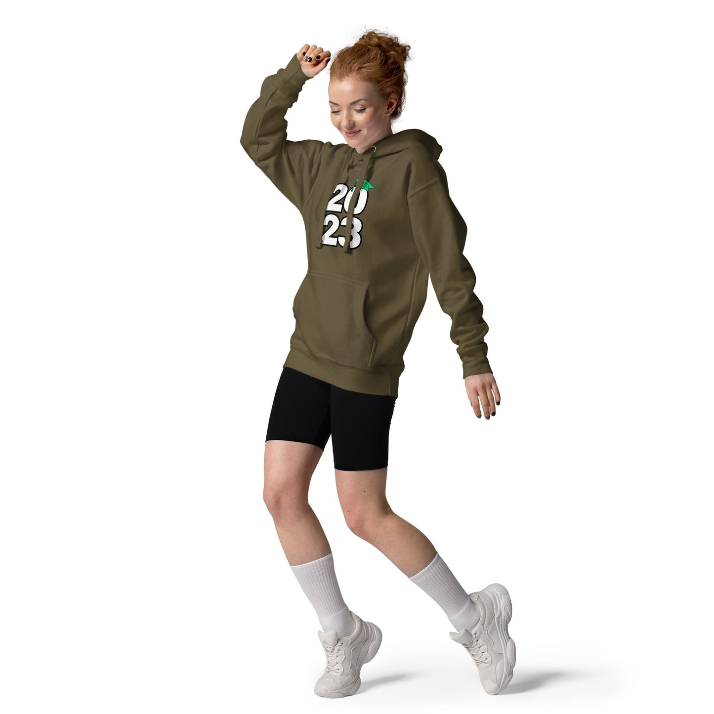 Unisex Hoodie-2023 GREEN Front and BACK