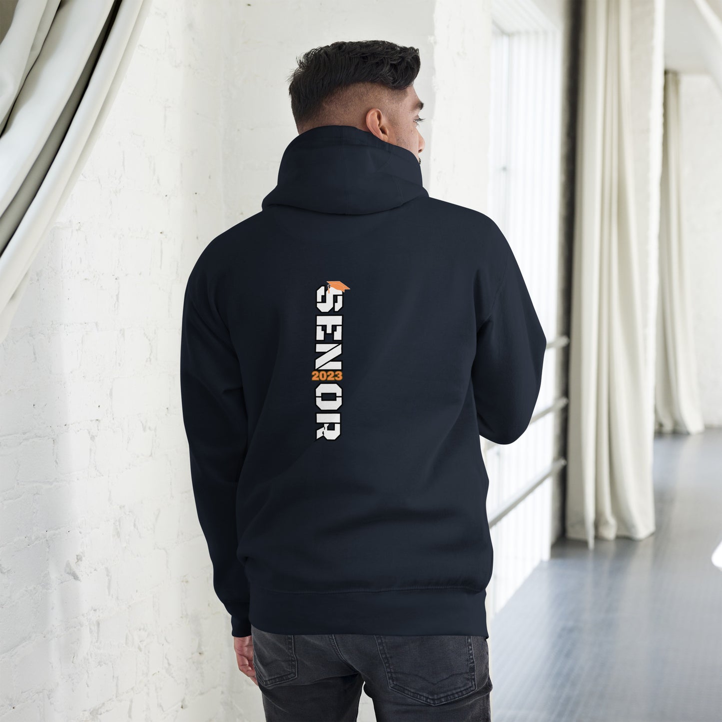 Unisex Hoodie-Senior 2023 ORANGE