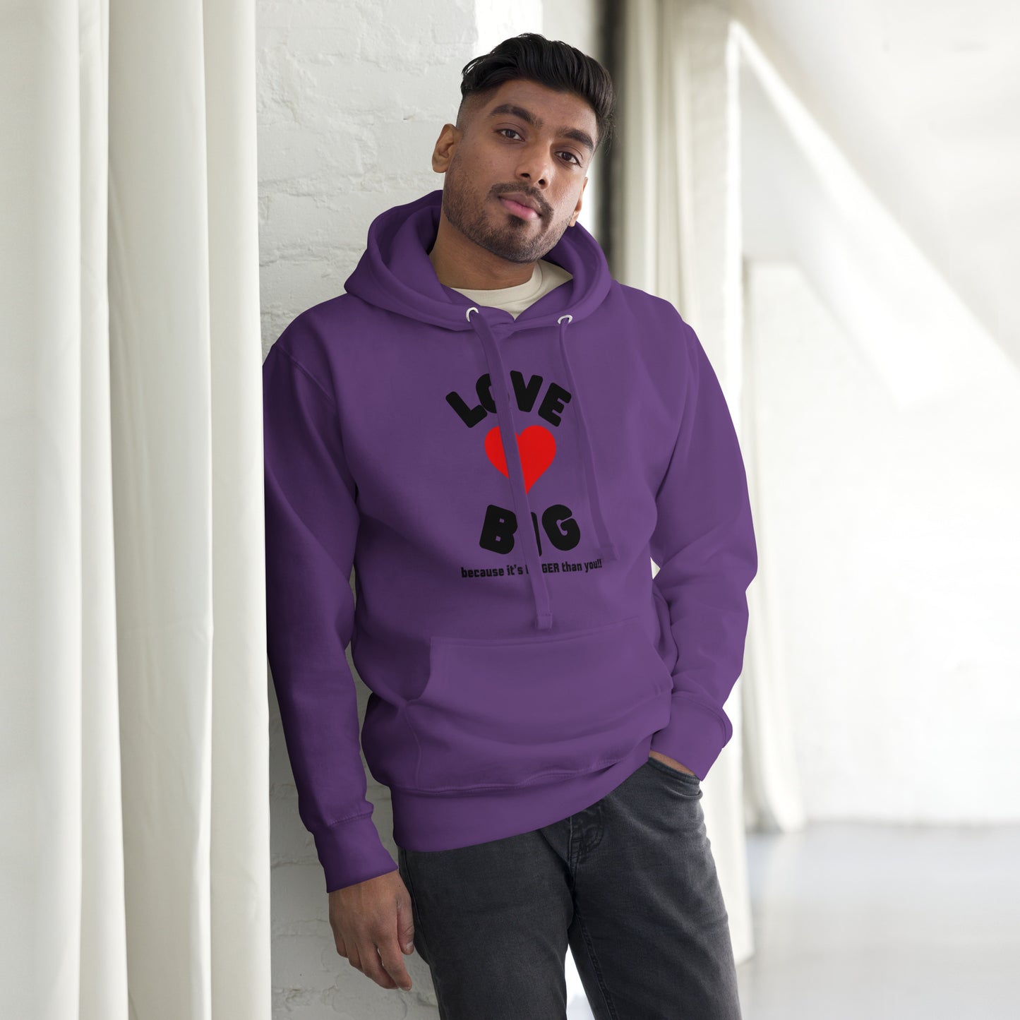 Unisex Hoodie-LOVE BIG