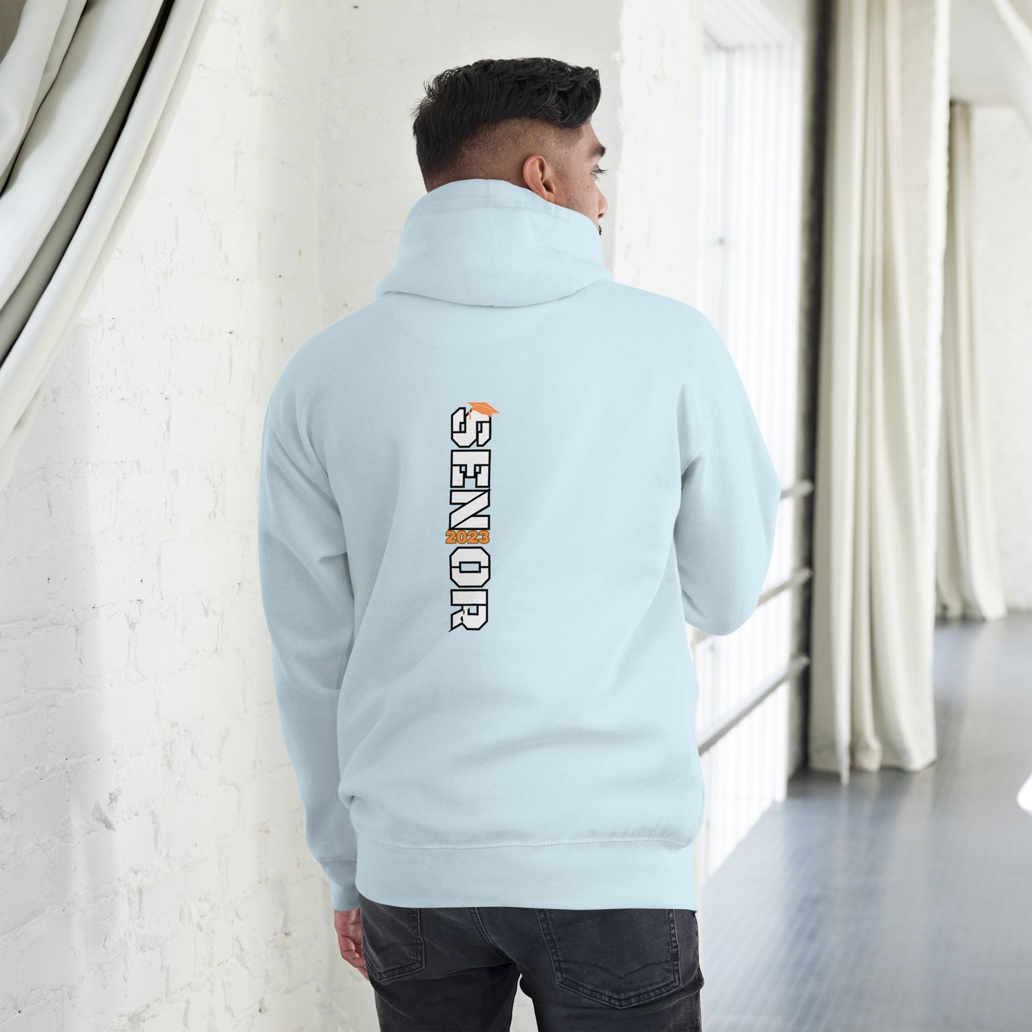 Unisex Hoodie-Senior 2023 ORANGE