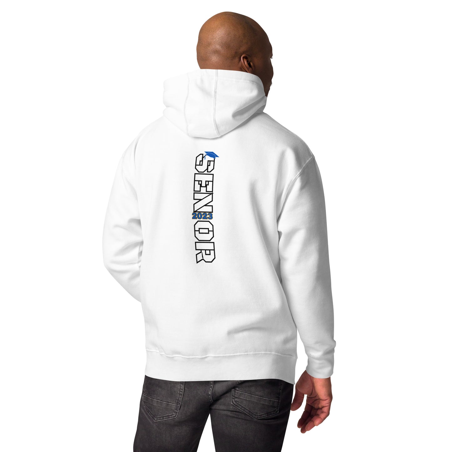 Unisex Hoodie2023 BLUE Front and BACK