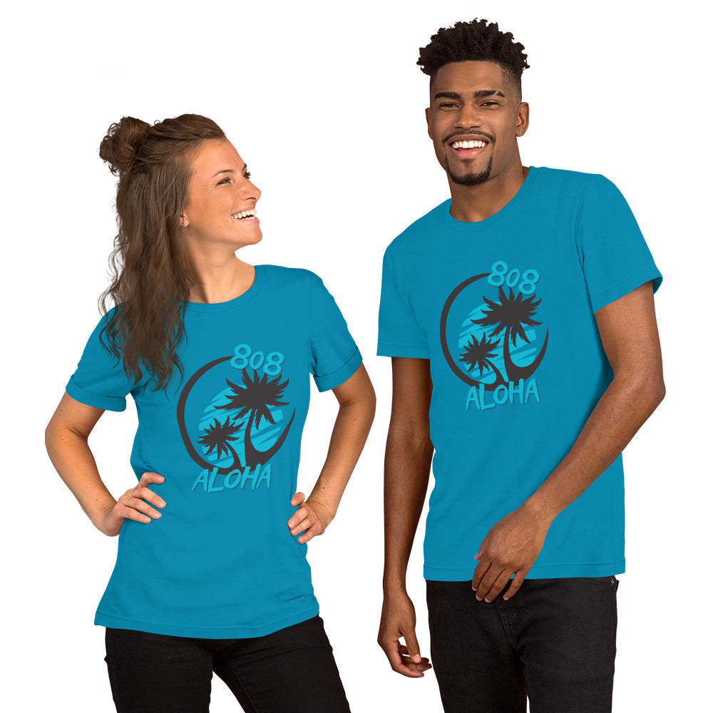 808 Aloha Unisex T-shirt (Teal)