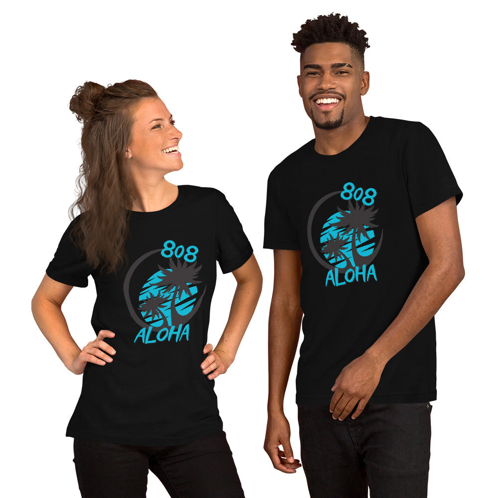 808 Aloha Unisex T-shirt (Teal)