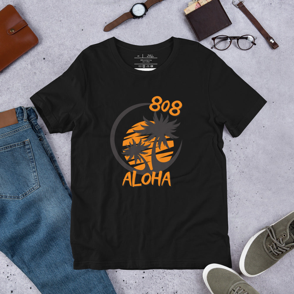 808 Aloha Unisex T-Shirt (Orange)