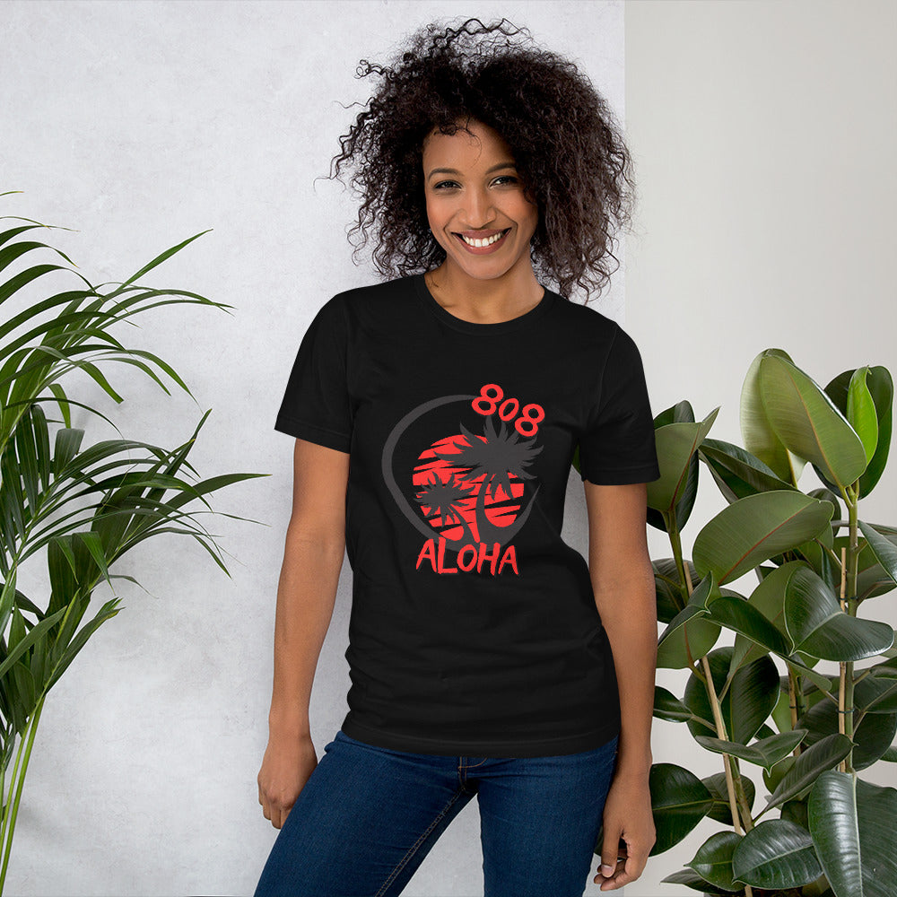 808 Aloha Unisex T-Shirt (Red)