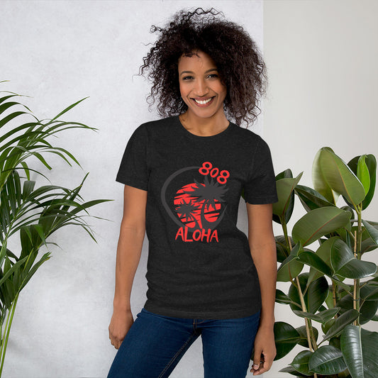 808 Aloha Unisex T-Shirt (Red)