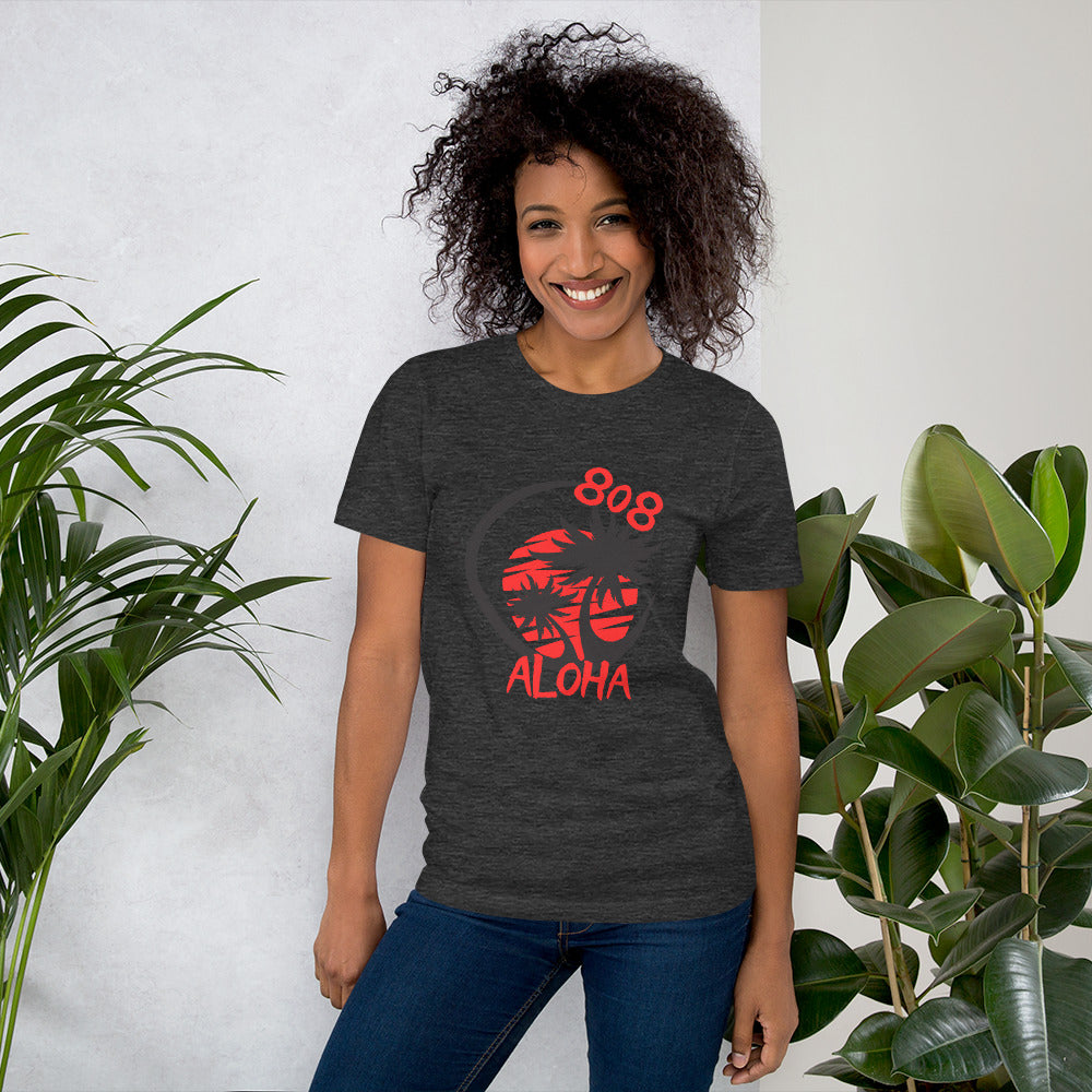 808 Aloha Unisex T-Shirt (Red)