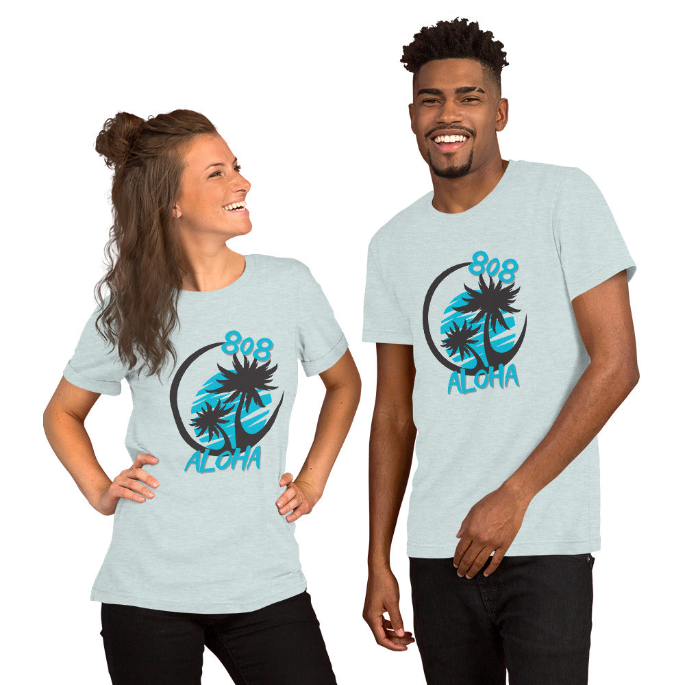 808 Aloha Unisex T-shirt (Teal)