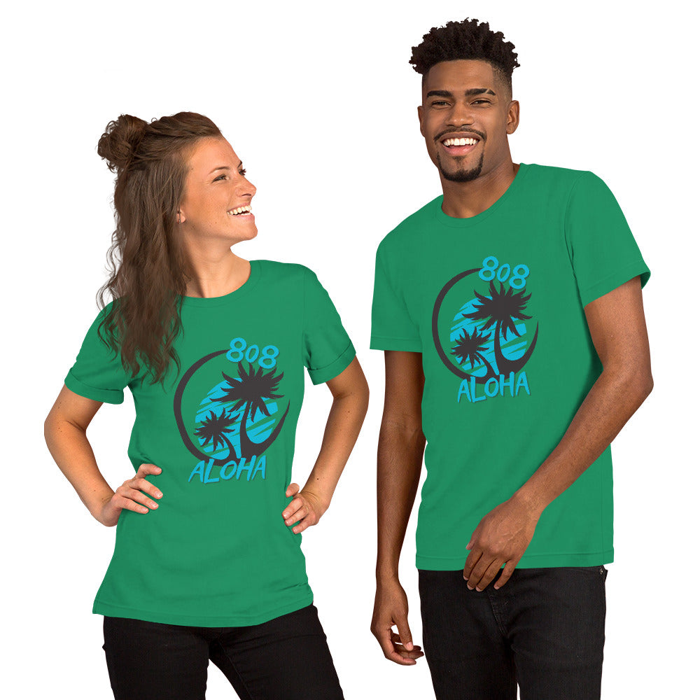 808 Aloha Unisex T-shirt (Teal)